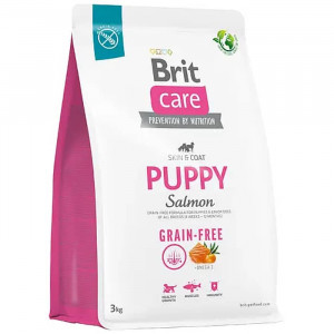 BRIT CARE DOG PUPPY SALMON sausā barība kucēniem Lasis 3kg